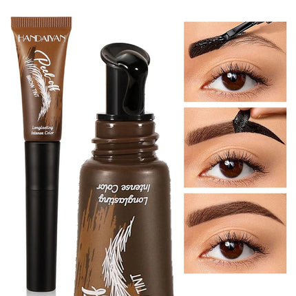 5 Colors Peel Off Eyebrow Gel Semi Permanent Brow Tint Waterproof Lasting Tattoo Peel Off Eyebrow Gel Tint Natural Brows Makeup