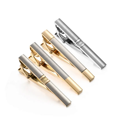 Minimalist Tie Clip For Men Tie Clip To Man Shirt Business Party Gift Box Jewelry Men's Cuff Luxury Man Fashion Cufflinks Lawyer