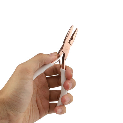 GlamorDove Anti-Slip Hair Extension Pliers - Stainless Steel Tool for Micro & Nano Rings, Keratin Bond Opening & Removal