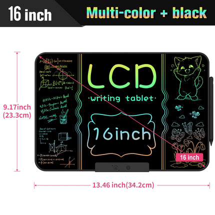 28 Inch/16 Inch LCD Writing Tablet for Kids & Adults, Rechargeable Drawing Board Doodle Board for Digital Education and Learning