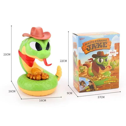 Electric Rattlesnake Prank Toy, Interactive Snake Game with Gold Nuggets, Fun Family Party & Halloween Toy Gift