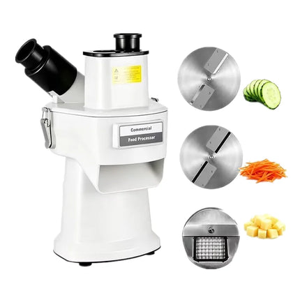 Commercial Vegetable Cutter Machine Electric Automatic Slicer Dicer for Carrot/Potato/Onion, 3-in-1 Multifunction Automatic slic