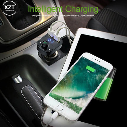 FM Transmitter Car MP3 Player TF Card U Disk Playback 3.1A USB Car Charger Handsfree Bluetooth-compati 5.0 Car Kit FM Modulator