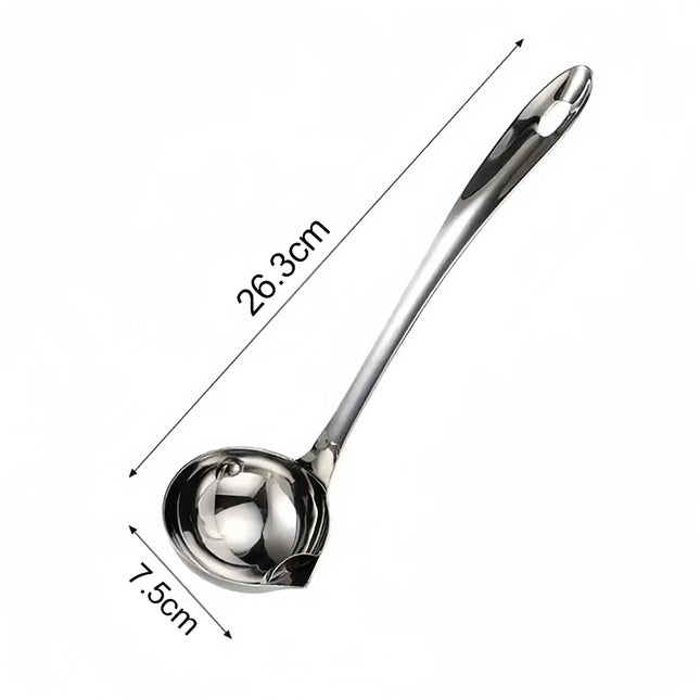 Stainless Steel Oil Separating Spoon Soup Colander Kitchen Gravy Oil Soup Fat Separator Yogurt Oil Skimmer Spoon tool