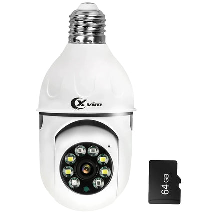Wireless Bulb Camera Wifi E27 Bulb Camera 360 degree PTZ Audio WiFi Security Camera Full-color High-definition Night Vision