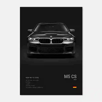 Pop Black And White Poster Wall Art Luxury Supercar F80 M3 M140 GTR HD Oil On Canvas Print Home Living Room Bedroom Decor Gift