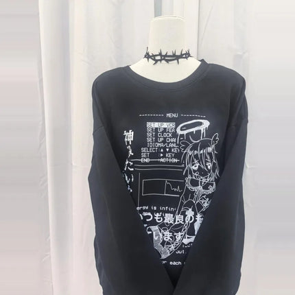 Women's Sweatshirt printed seriesprint  Loose new style  Anime cultural clothes and Round neck fashionable and unique style