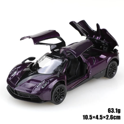(bagged)1:43 Alloy Car Model Simulation Pagani Racing Car Vehicle Pull Back Car Ornaments Collection Toys For Boy Children