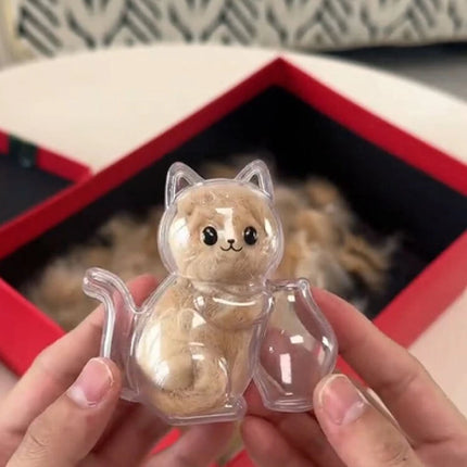 Cat Hair Storage Fridge Magnets Cat Whisker Holder Cat Hair Collection Fridge Magnets Pet Fur Keepsake Capsule DIY Souvenirs