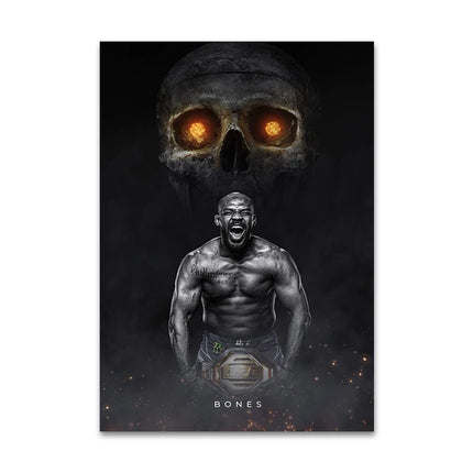 Boxing Fighting Star Canvas Wall Art Print Poster MMA Decorative Painting Modern Home Decor Boxing Sports Lover Gift Unframed
