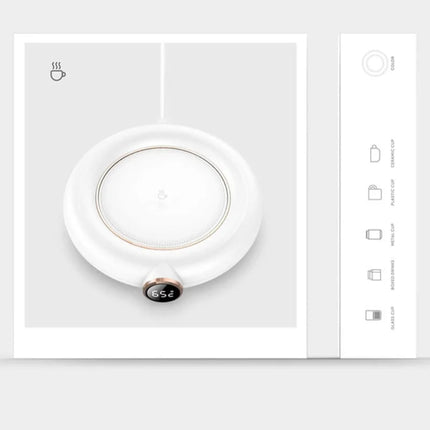 Cup Warmer Mat USB Powered Constant Temperature Milk Coffee Mug Electric Heating Mat For Household Office Desk White