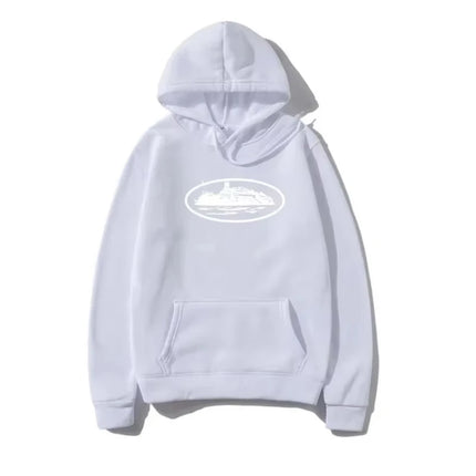 Yacht Graphic Black Hoodie Men Women Nautical Style Casual Hooded Sweatshirt Sailing Enthusiast Fashion Streetwear Top