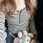 Brown striped / One Size