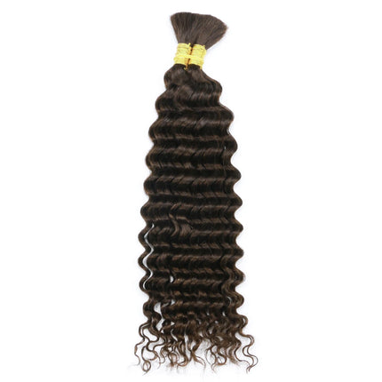 Human Braiding Hair Deep Wave Bulk for Braiding No Weft Deep Curly Braiding Hair for Boho Braids Brazilian Virgin Human Hair