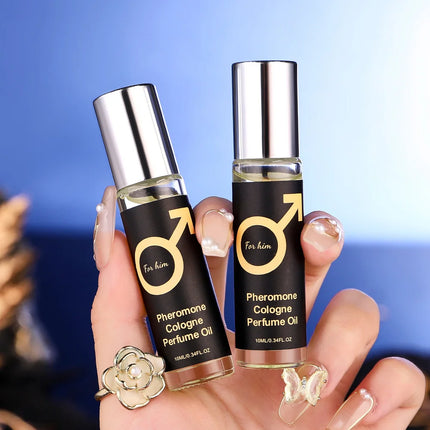 Men's roll-on fragrance, long-lasting scent, cologne scent, emits a charming fragrance, suitable for dating and daily use