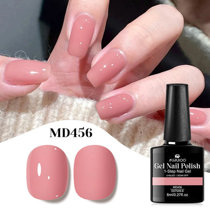 8ml 1-Step Gel Nail Polish No Need Base Top Coat Quick Dry Red Pink Semi Permanent UV/LED Varnishes DIY Nail Art Manicure Vernis