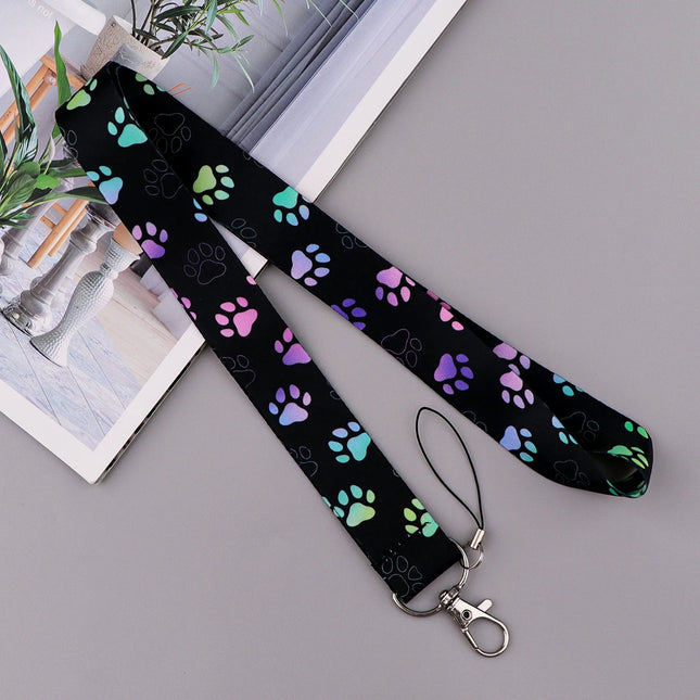 Cute Cartoon Cat Duck Neck Strap Lanyards For Keychain ID Credit Card Pass Animal Hang Rope Cell Phone Charm Accessories