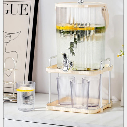 New luxury cold water bottle kettle with faucet Japanese large-capacity household fruit tea drinks cold water bucket picnic set