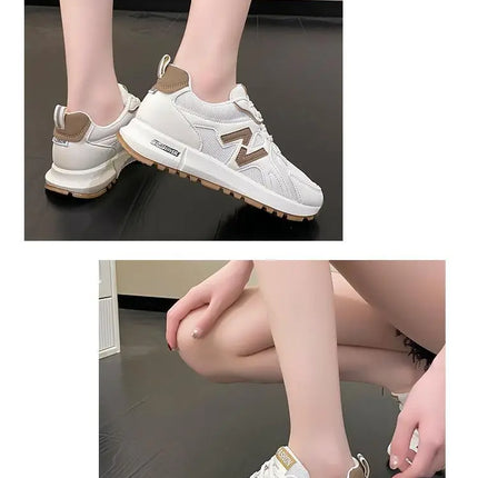 Sports Shoes for Women 2024 Spring New Super Hot Versatile Anti slip Casual Women's Shoes Soft Sole Running Little White Shoes