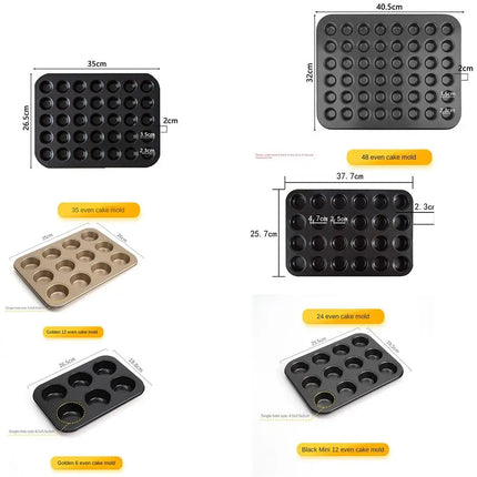 High Quality Professional Mold Mini Cake Pans Baking Supplies DIY Baking Mould Pastry Tool Mini Muffin Pan Kitchen