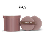 teardrop puff brown