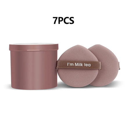 Single air cushion puff with canister powder puff set a box of 7 packs do not eat powder convenient storage beauty tools