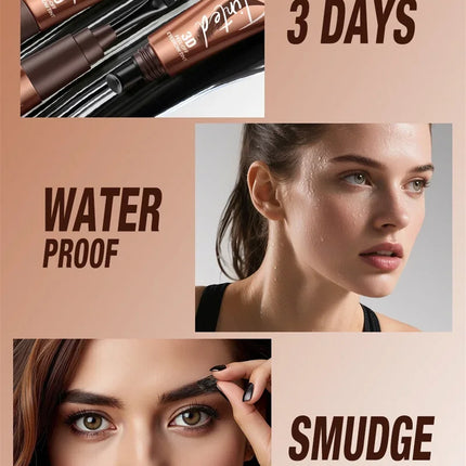 Semi-Permanent Tattoo Peel Off Eyebrow Gel Tint Cosmetics Waterproof Transfer-Proof Eyebrow Cream for Fuller Looking Brows