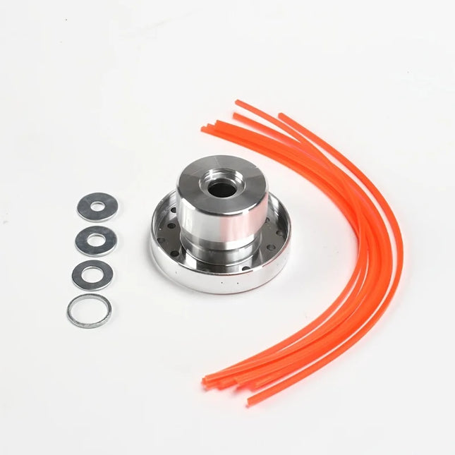Upgrade 16 Line Aluminum Trimmer Head Durable Easy Install Universal Lawn Mower Strimmer Replacement Weed Cutter Head