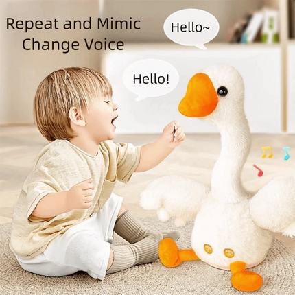 Dancing Duck Electric Duck Plush Toy English Version Recording Repeating Dancing Talking Duck What You Say Interactive