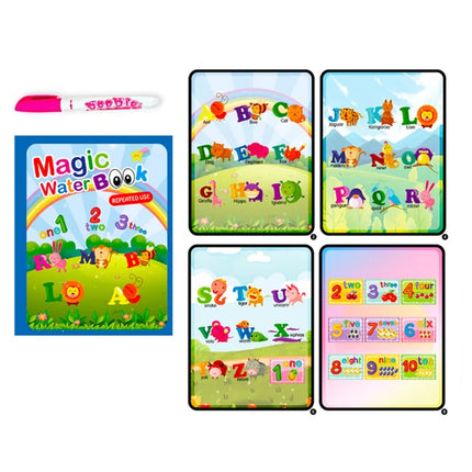 Children Magical Water Book Montessori Drawing Toys Reusable Coloring Books Magic Water Drawing Book Baby Early Education Toys