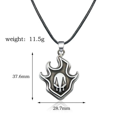 Anime Bleach Keychain Cosplay Props Kurosaki Ichigo Pendant Necklace For Women Men Backpack Charm Choker Jewelry Gifts