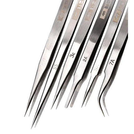 Japan RHINO Tweezers (TS-00/2A/3C/7A/SA/SS) - Precision, for Watch/Phone/Electronics/Jewelry Repair, Hand Tool