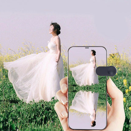 Smartphone Camera Mirror Reflection Clip Kit Phone Camera Mirror Clip Portable Selfie Photography Attachment with Adjustable