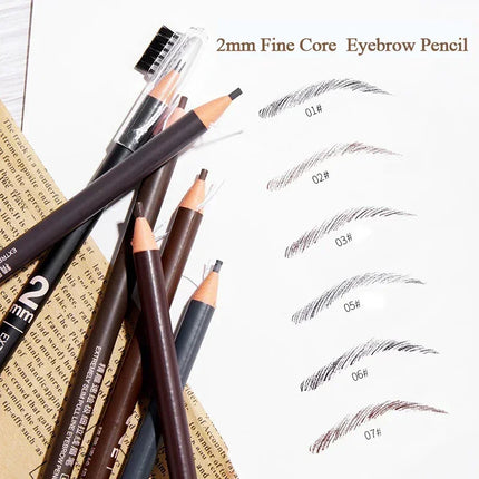Eyebrow Pencil Waterproof Eyebrow Enhancers Long Lasting Brow Cosmetics Professional Makeup Brow 2mm Ultra-fine Eyebrow Pencil