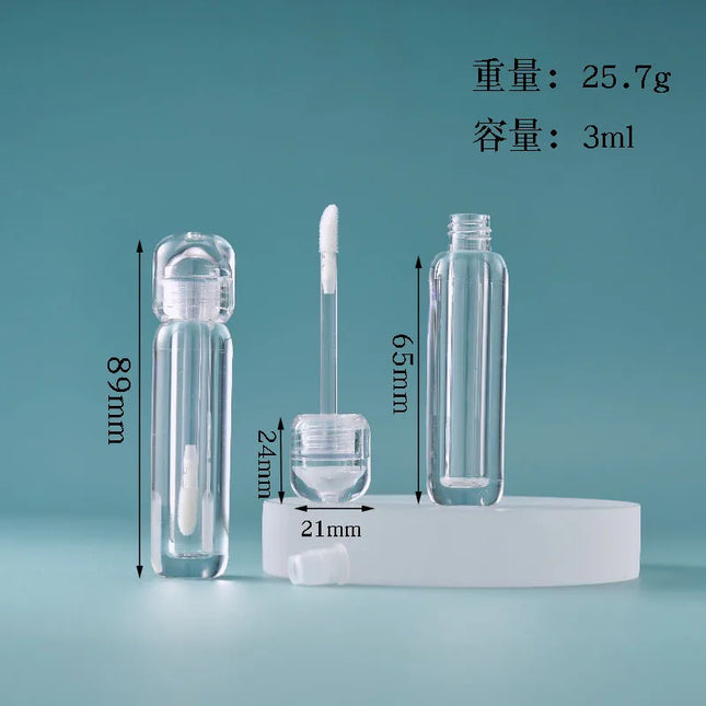 10/30/50pcs 3ml Empty Lip Gloss Tube Clear Round Tube liquid Lipstick Tube Lip Oil Tube Makeup Packaging Material