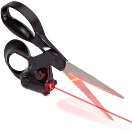 Professional Laser Guided Scissors Stainless Steel Cut Straight Fast Scissor Shear Precision Cutting Infrared Laser Scissor