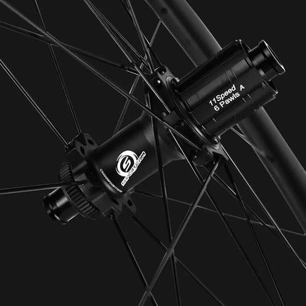 SUPERTEAM 700C Disc Brake Carbon Wheels Center Lock Road Bicycle Wheels UCI Proved Rim HG/XDR Hub