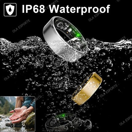 2026 New Smart Ring Heart Rate/Health Sleep Monitor Multi Sport Modes IP68 & 10ATM Waterproof Use Time 3 Days Rings Gift For Man