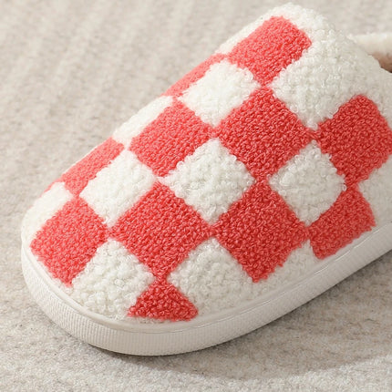 Women Indoor Slippers Warm Plush Home Slipper Autumn Winter Shoes Woman House Flat Floor Soft Silent Slides for Bedroom