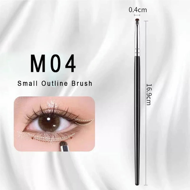 Horse Hair Eye Detail Makeup Brush Small Eye Shadow Brush Eyeliner Brush Smudge Brush for Precision Makeup Application