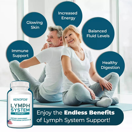 Lymphatic Cleanse Supplement - Lymph System Health Support, Cleansing & Detox, Improves Overall Well-being, 120 Capsules