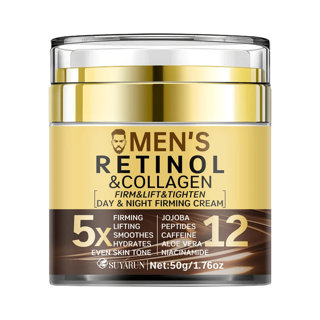 SUYARUN Men's Anti-Aging Face Cream-Firming & Hydrating Moisturizer with SPF 20 | Organic Natural Ingredients for All Skin Type.