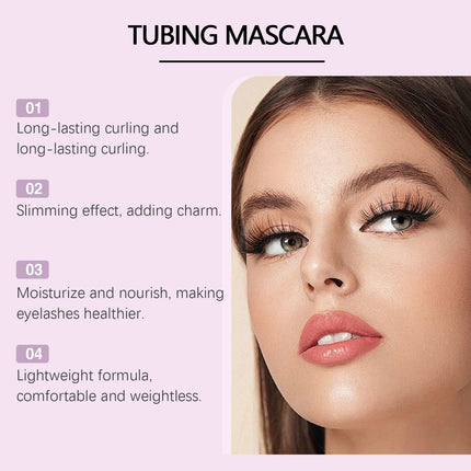 Black Mascara - Smudge-Proof Long-Lasting Lash Styling Mascara, Natural Daily & Party Volumizing Eye Makeup Essential
