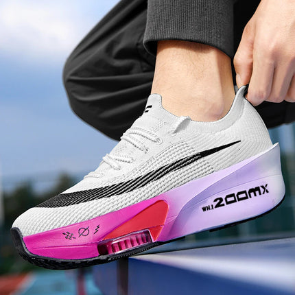 Men Running Shoes Anti Rollover Support Durable Sports Shoes Lightweight Anti Slip Women Professional Racing Running Shoes