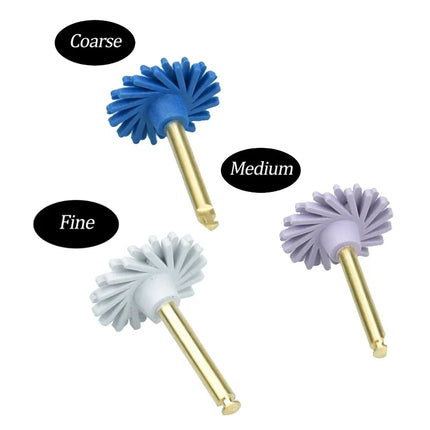 Dental Rubber Polisher Kit with Spiral Flex Brush for Composite Resin Polishing