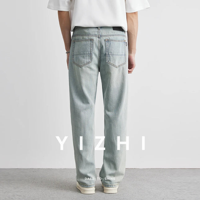 Lyocell Straight Jeans Summer 2025 New Thin Retro Loose Casual Fashion Wide Pants Straight Pants Large Size Jeans 25-36