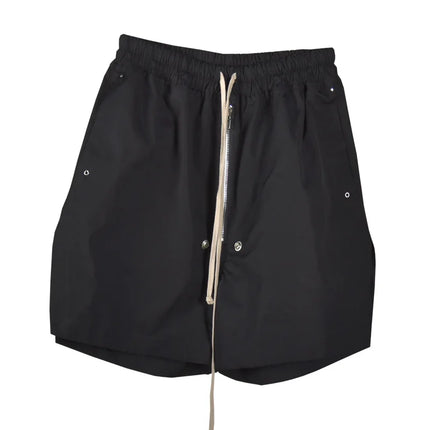RO25 Dark High Street Shorts Men's Quarter Pants Zipper Drift Straps Summer Casual Split Shorts Versatile Shorts Retro