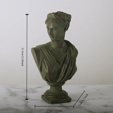 European David Head Figurine Greek Mythology Venus  Resin Statue Home Figures Sculpture Bookshelf Decorations Art Sketch Prop