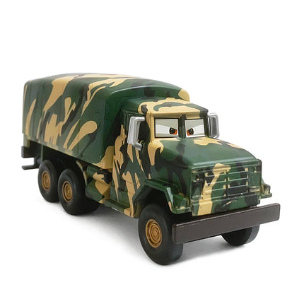 Disney Pixar Cars Characters Private Andy Gilsdale Snow Desert Oasis Version Army Truck Alloy Diecast Model Truck Toy Kids Gifts