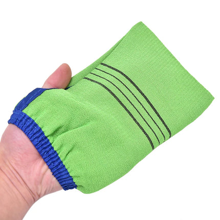 1PCS Shower Spa Exfoliator Two-sided Bath Glove Body Cleaning Scrub Mitt Rub Dead Skin Removal Magic Peeling Glove 14x17cm